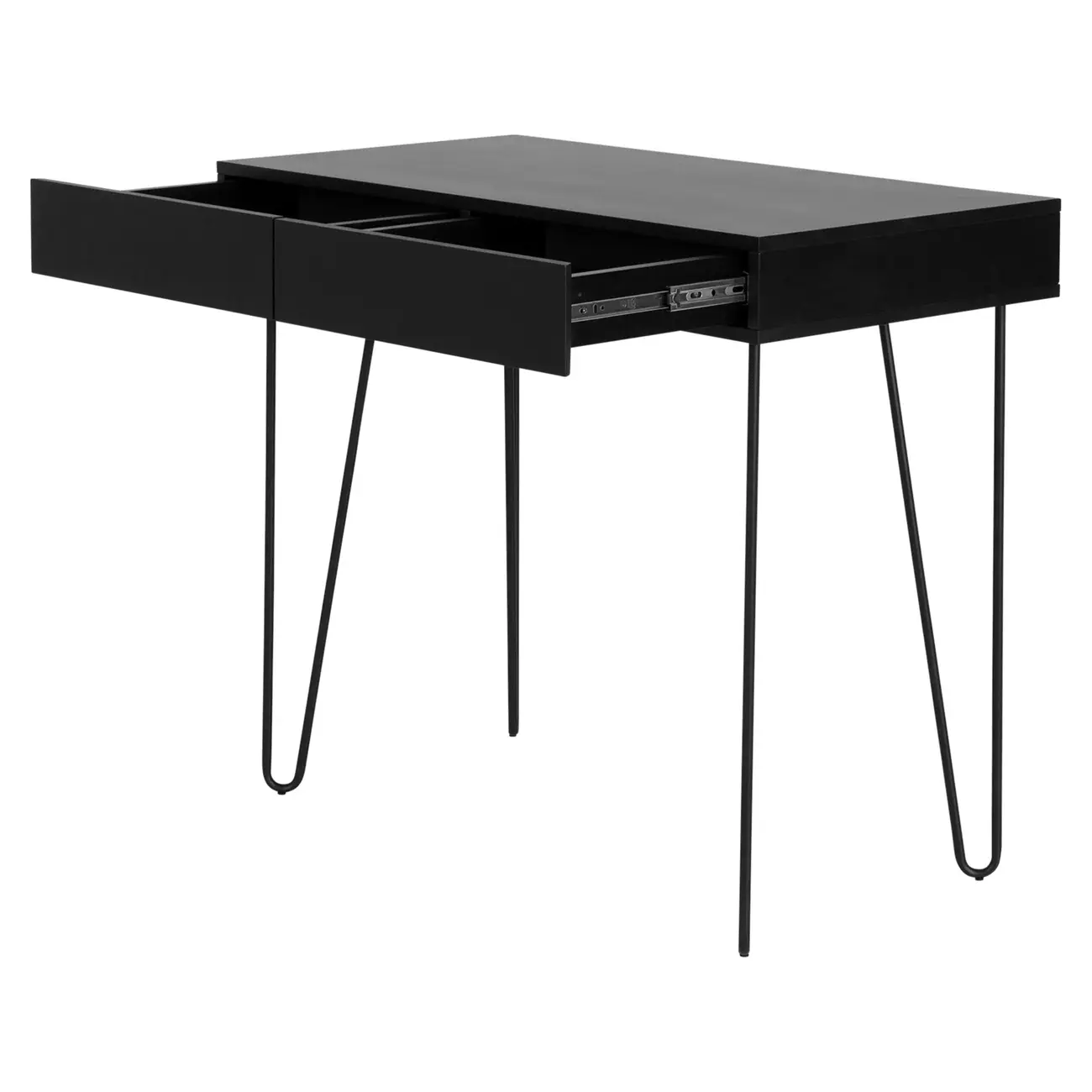 KLEE ESCRIVANINHA 2 GAVETAS 90 CM X 50 CM - PRETO - Foto 5