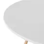 MESA DE JANTAR REDONDA 1,10 M EASY WOOD - SERINGUEIRA/BRANCO - Foto 5
