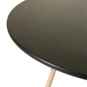MESA DE JANTAR REDONDA 1,10 M EASY WOOD - SERINGUEIRA/PRETO - Foto 5