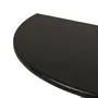 MESA MEIA LUA 90 CM X 46 CM EASY WOOD - SERINGUEIRA/PRETO - Foto 5
