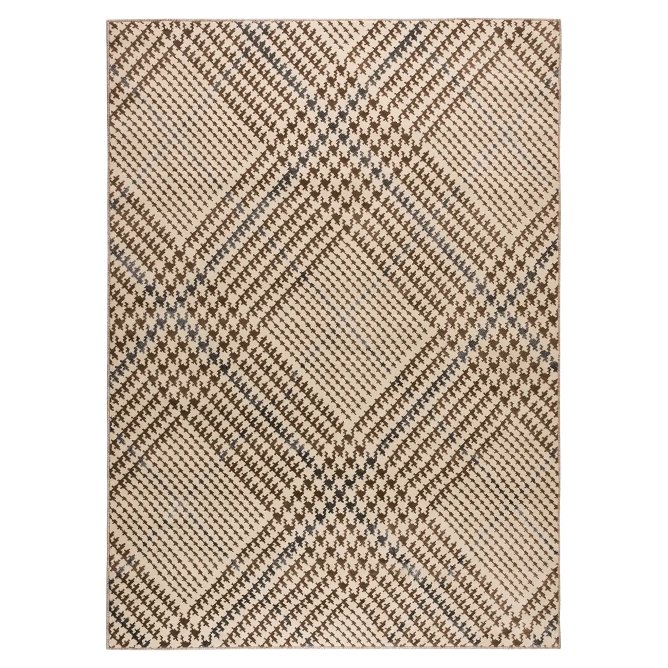 TAPETE 1,50 M X 2 M PLAID - BEGE/MARROM - Foto 2
