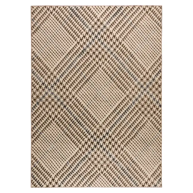 TAPETE 1,50 M X 2 M PLAID - BEGE/MARROM - Foto 2