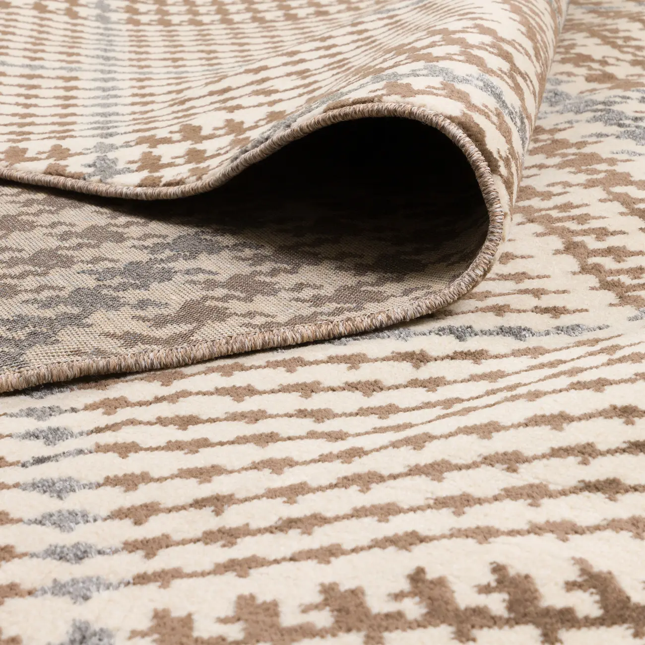 TAPETE 1,50 M X 2 M PLAID - BEGE/MARROM - Foto 5