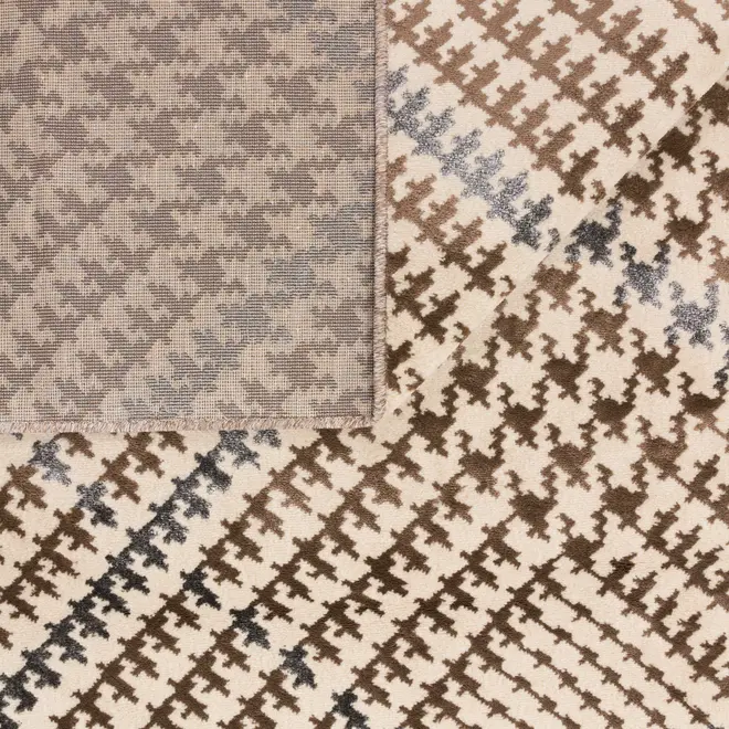 TAPETE 1,50 M X 2 M PLAID - BEGE/MARROM - Foto 6