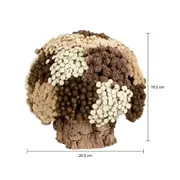 ARRANJO FLORES 18 CM GALHEIROS - FIBRA CLARA/FIBRA CASTANHA - Foto 4