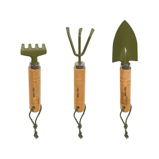 KIT PARA JARDINAGEM COM 3 PEÇAS QUINTAL - PINUS NATURAL/MUSGO - Foto 1