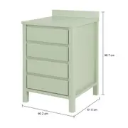 GAVETEIRO PARA COZINHA 60 CM 4 GAVETAS MASSY - SÁLVIA - Foto 10