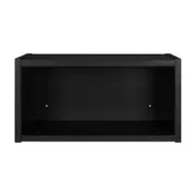 NICHO AÉREO PARA COZINHA 20 CM X 40 CM X 23 CM PRÁTICA - PRETO - Foto 1