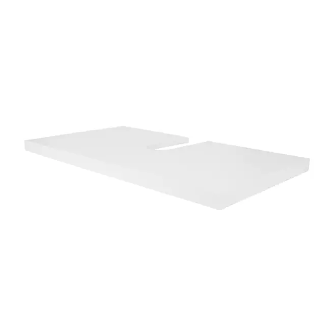BANCADA PARA CUBA DE BANHEIRO 80 CM HIDRIX - BRANCO - Foto 2