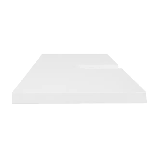 BANCADA PARA CUBA DE BANHEIRO 80 CM HIDRIX - BRANCO - Foto 3