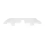 BANCADA PARA CUBA DE BANHEIRO 80 CM HIDRIX - BRANCO - Foto 4