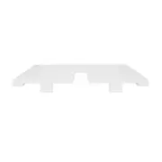 BANCADA PARA CUBA DE BANHEIRO 80 CM HIDRIX - BRANCO - Foto 4