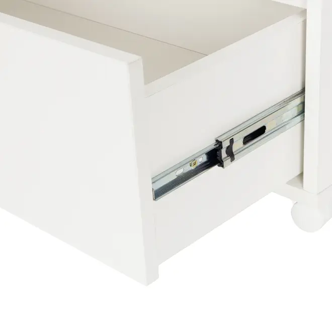 MÓDULO INFERIOR 1 GAVETA COM RODÍZIOS 80 CM HIDRIX - BRANCO - Foto 6