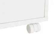 MÓDULO INFERIOR 1 GAVETA COM RODÍZIOS 80 CM HIDRIX - BRANCO - Foto 9