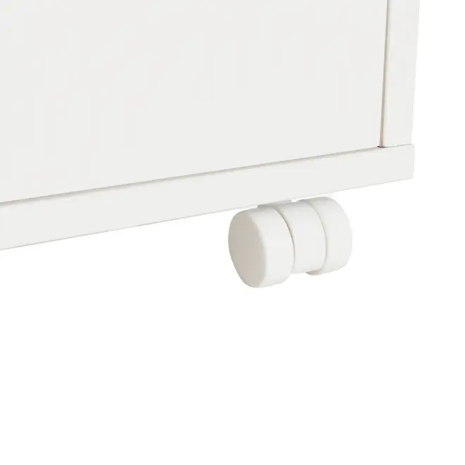 MÓDULO INFERIOR 1 GAVETA COM RODÍZIOS 80 CM HIDRIX - BRANCO - Foto 9