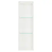 NICHO SUPERIOR 2 PRATELEIRAS 72 CM X 22 CM HIDRIX - BRANCO/INCOLOR - Foto 1