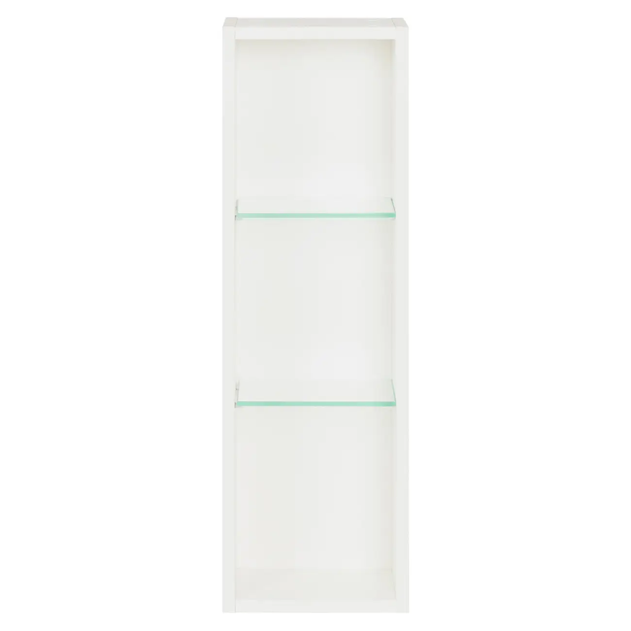 NICHO SUPERIOR 2 PRATELEIRAS 72 CM X 22 CM HIDRIX - BRANCO/INCOLOR - Foto 1