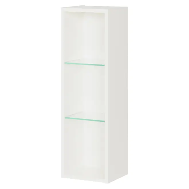 NICHO SUPERIOR 2 PRATELEIRAS 72 CM X 22 CM HIDRIX - BRANCO/INCOLOR - Foto 2