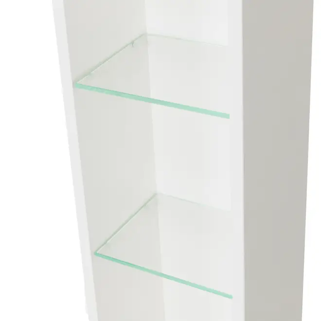 NICHO SUPERIOR 2 PRATELEIRAS 72 CM X 22 CM HIDRIX - BRANCO/INCOLOR - Foto 4