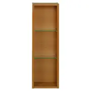 NICHO SUPERIOR 2 PRATELEIRAS 72 CM X 22 CM HIDRIX - FREIJÓ/INCOLOR - Foto 1