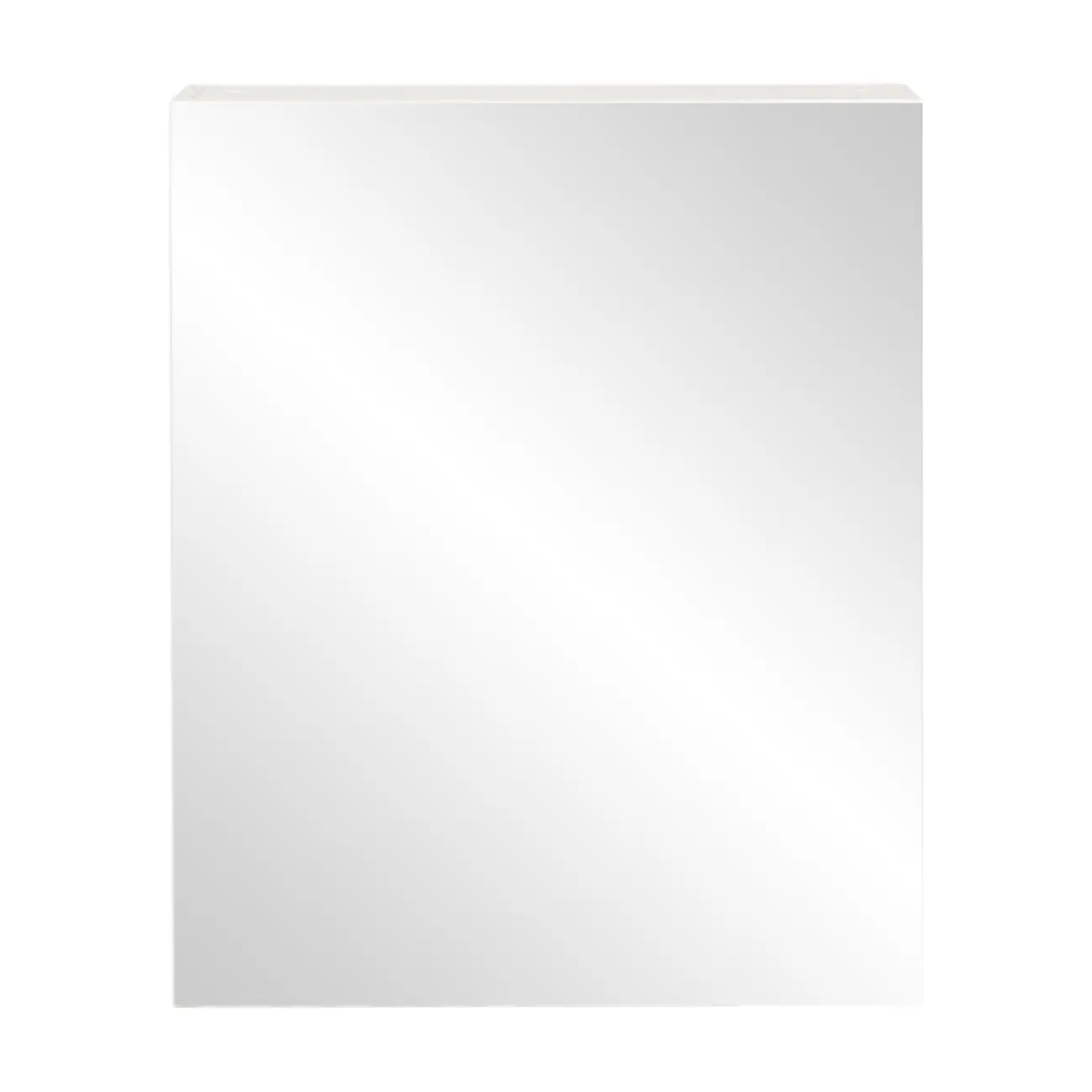 ARMÁRIO COM ESPELHO 1 PORTA 58 CM X 72 CM HIDRIX - BRANCO/PRATA - Foto 1