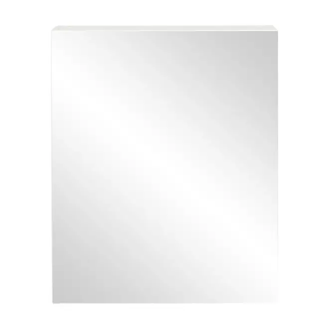 ARMÁRIO COM ESPELHO 1 PORTA 58 CM X 72 CM HIDRIX - BRANCO/PRATA - Foto 1