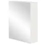 ARMÁRIO COM ESPELHO 1 PORTA 58 CM X 72 CM HIDRIX - BRANCO/PRATA - Foto 2