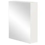 ARMÁRIO COM ESPELHO 1 PORTA 58 CM X 72 CM HIDRIX - BRANCO/PRATA - Foto 2