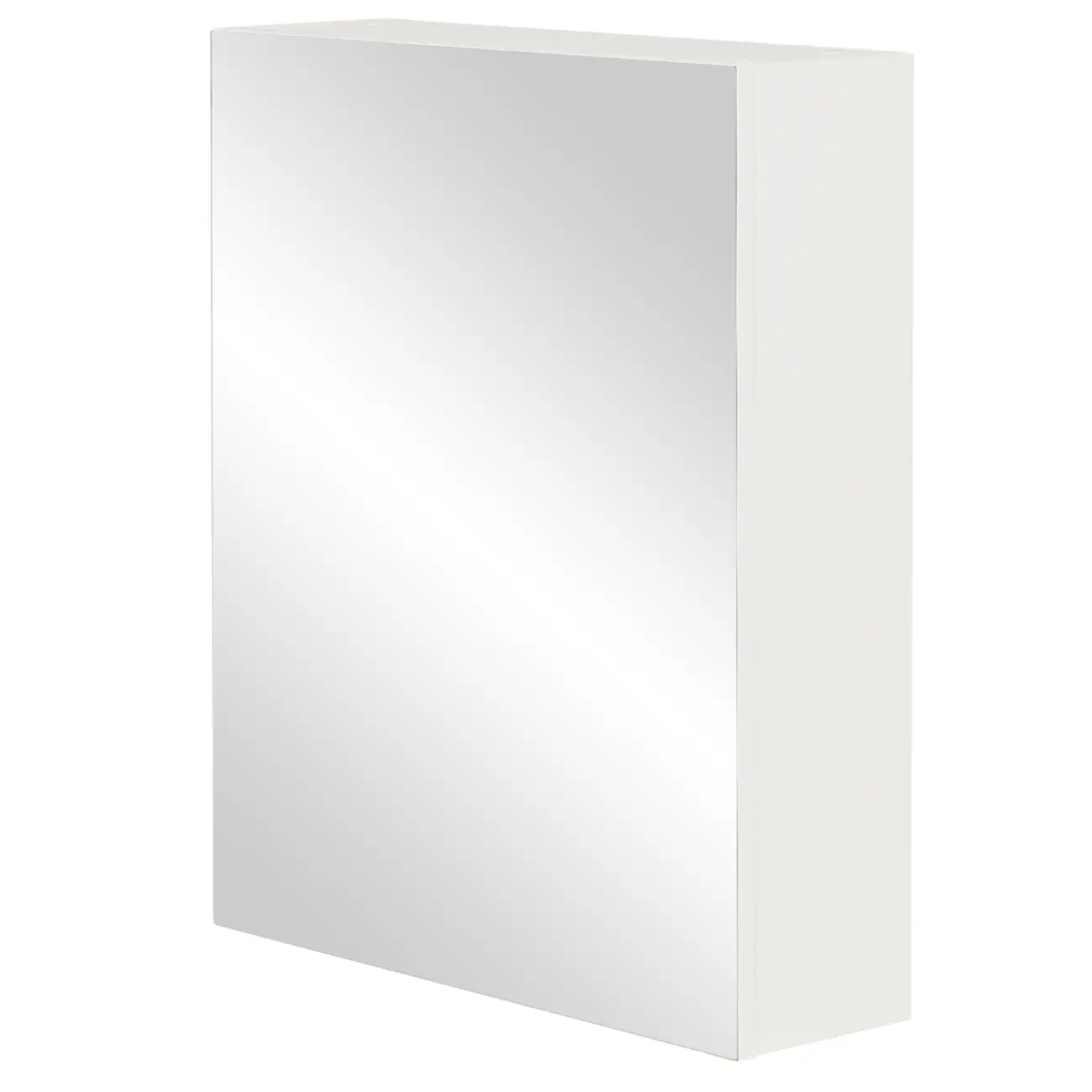 ARMÁRIO COM ESPELHO 1 PORTA 58 CM X 72 CM HIDRIX - BRANCO/PRATA - Foto 2