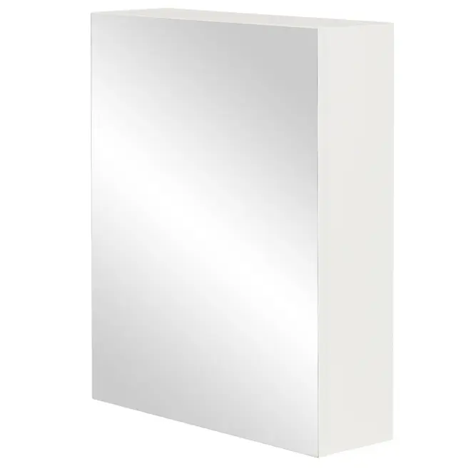 ARMÁRIO COM ESPELHO 1 PORTA 58 CM X 72 CM HIDRIX - BRANCO/PRATA - Foto 2