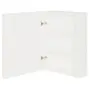 ARMÁRIO COM ESPELHO 1 PORTA 58 CM X 72 CM HIDRIX - BRANCO/PRATA - Foto 3
