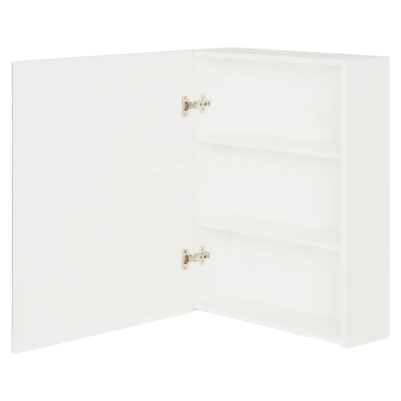 ARMÁRIO COM ESPELHO 1 PORTA 58 CM X 72 CM HIDRIX - BRANCO/PRATA - Foto 3