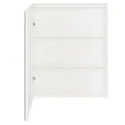 ARMÁRIO COM ESPELHO 1 PORTA 58 CM X 72 CM HIDRIX - BRANCO/PRATA - Foto 6