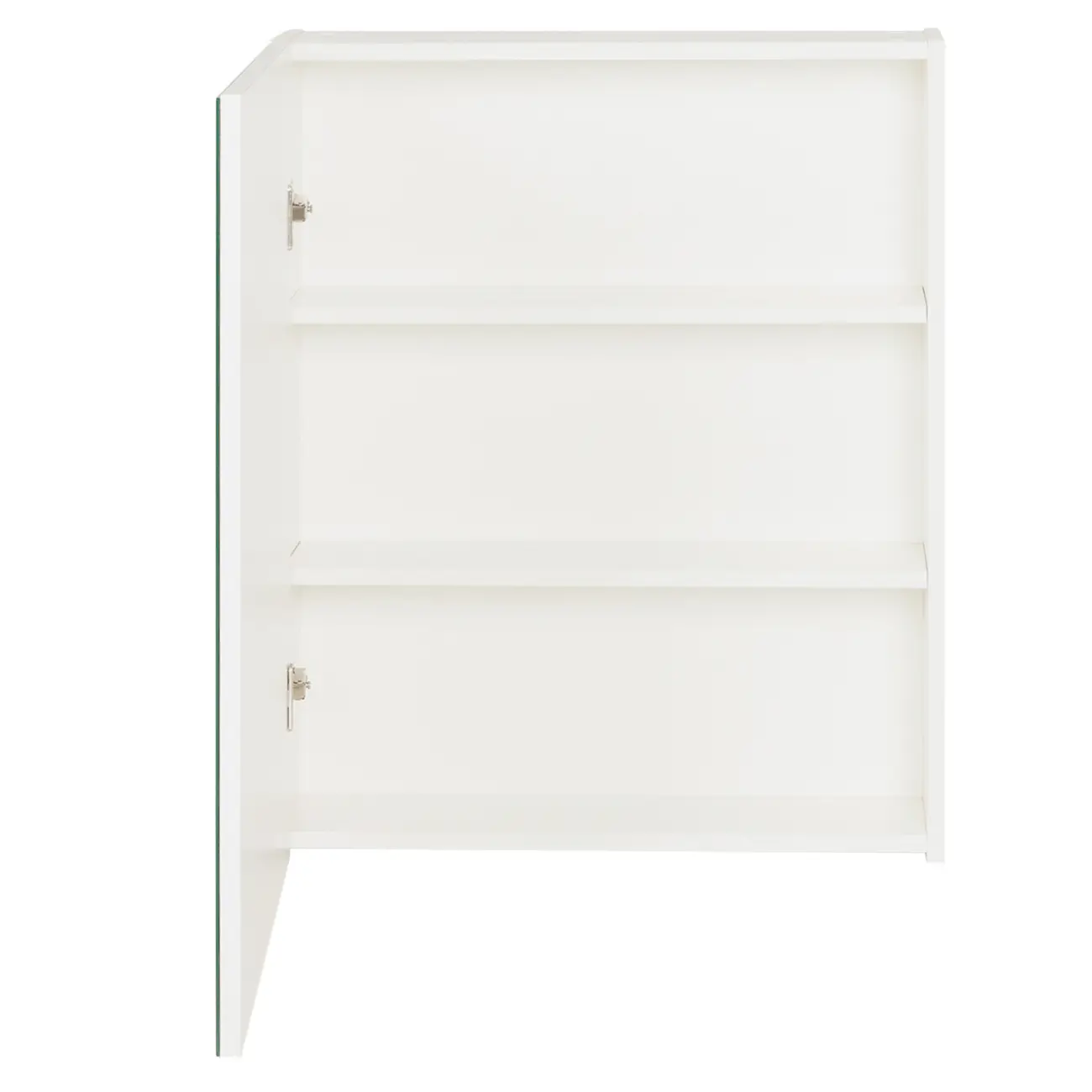 ARMÁRIO COM ESPELHO 1 PORTA 58 CM X 72 CM HIDRIX - BRANCO/PRATA - Foto 6