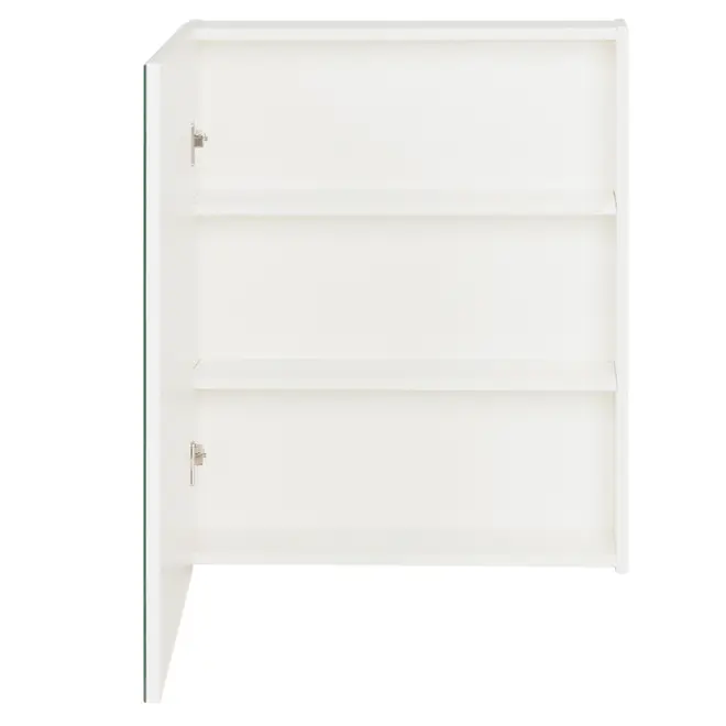 ARMÁRIO COM ESPELHO 1 PORTA 58 CM X 72 CM HIDRIX - BRANCO/PRATA - Foto 6