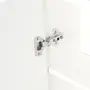ARMÁRIO COM ESPELHO 1 PORTA 58 CM X 72 CM HIDRIX - BRANCO/PRATA - Foto 7