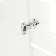 ARMÁRIO COM ESPELHO 1 PORTA 58 CM X 72 CM HIDRIX - BRANCO/PRATA - Foto 7