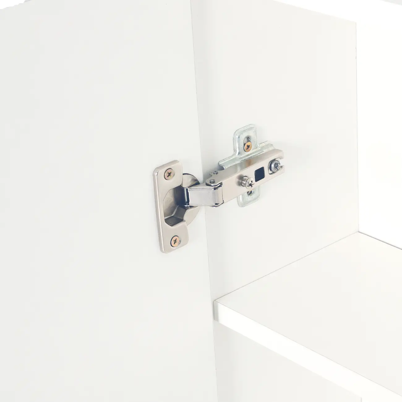 ARMÁRIO COM ESPELHO 1 PORTA 58 CM X 72 CM HIDRIX - BRANCO/PRATA - Foto 7