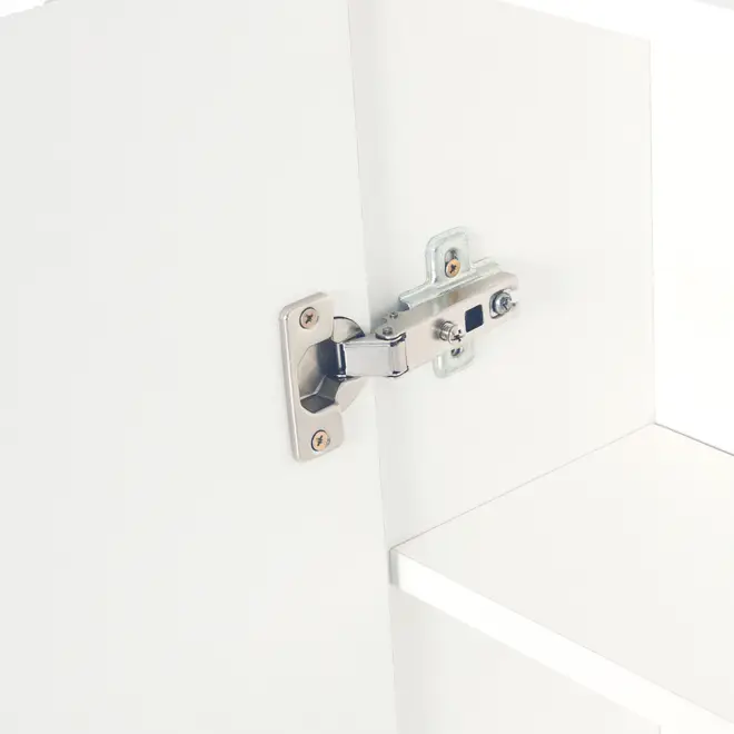 ARMÁRIO COM ESPELHO 1 PORTA 58 CM X 72 CM HIDRIX - BRANCO/PRATA - Foto 7