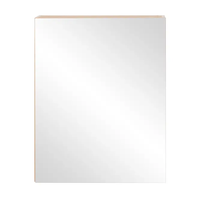 ARMÁRIO COM ESPELHO 1 PORTA 58 CM X 72 CM HIDRIX - FREIJÓ/PRATA - Foto 1