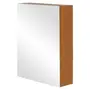 ARMÁRIO COM ESPELHO 1 PORTA 58 CM X 72 CM HIDRIX - FREIJÓ/PRATA - Foto 2