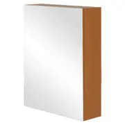 ARMÁRIO COM ESPELHO 1 PORTA 58 CM X 72 CM HIDRIX - FREIJÓ/PRATA - Foto 2