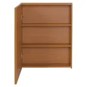 ARMÁRIO COM ESPELHO 1 PORTA 58 CM X 72 CM HIDRIX - FREIJÓ/PRATA - Foto 3