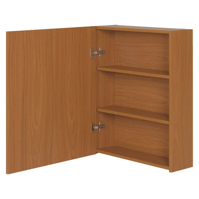ARMÁRIO COM ESPELHO 1 PORTA 58 CM X 72 CM HIDRIX - FREIJÓ/PRATA - Foto 5