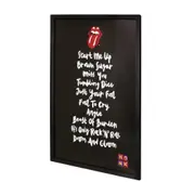 QUADRO ROCK HISTORY 75 CM X 55 CM - PRETO/PRETO - Foto 2