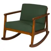 POLTRONA DE BALANÇO WIN - NOZES/ENGLISH GREEN - Foto 1