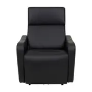 POLTRONA RECLINÁVEL ELÉTRICA BIVOLT GRISSOM - COURO PRETO - Foto 3