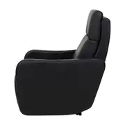 POLTRONA RECLINÁVEL ELÉTRICA BIVOLT GRISSOM - COURO PRETO - Foto 4