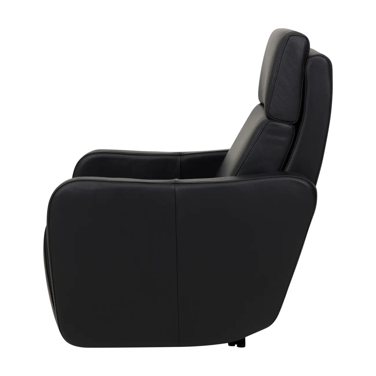 POLTRONA RECLINÁVEL ELÉTRICA BIVOLT GRISSOM - COURO PRETO - Foto 4