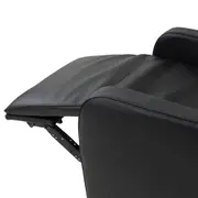 POLTRONA RECLINÁVEL ELÉTRICA BIVOLT GRISSOM - COURO PRETO - Foto 10